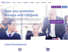 Tablet Screenshot of lifequote.co.uk